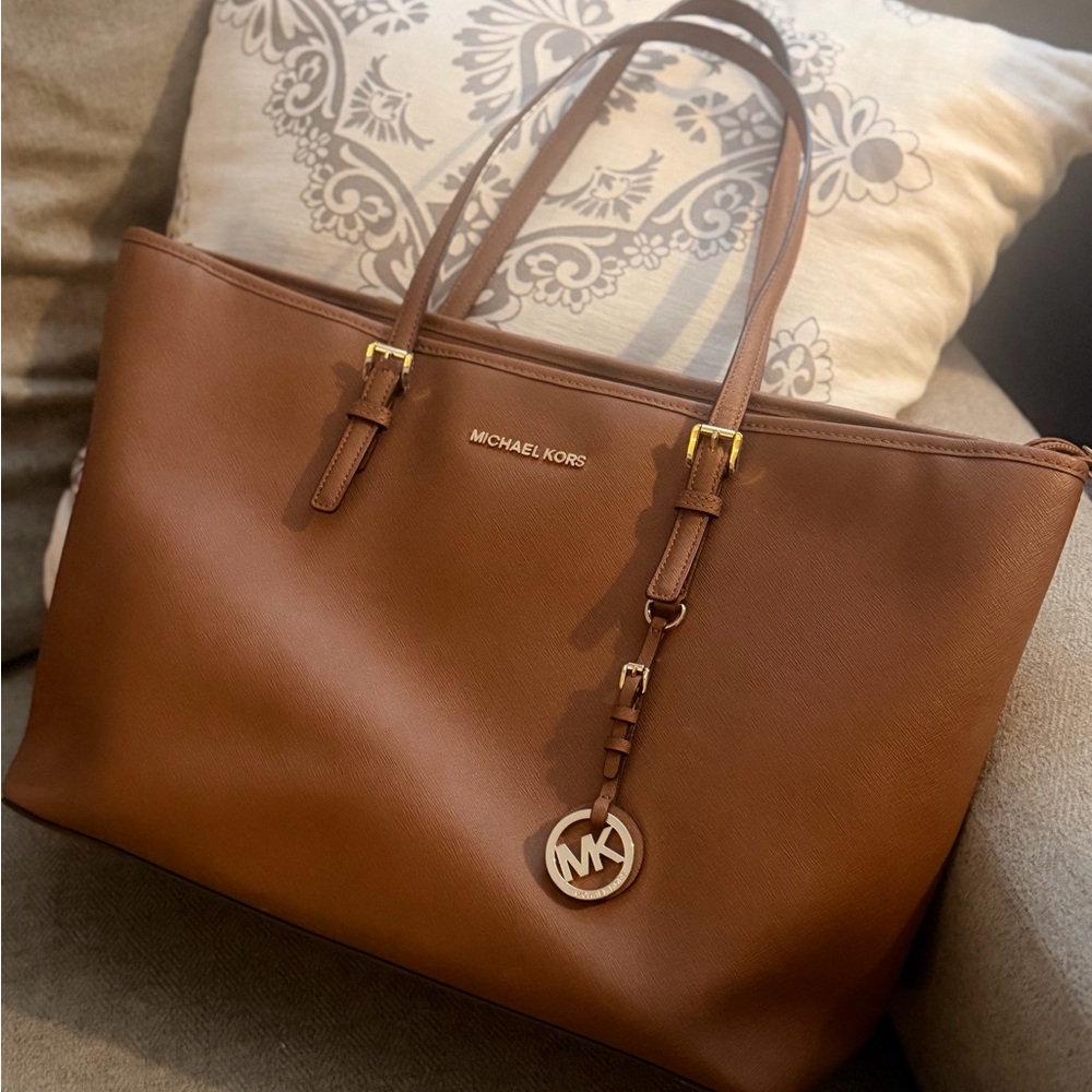 Michael Kors Tan Leather Laptop bag